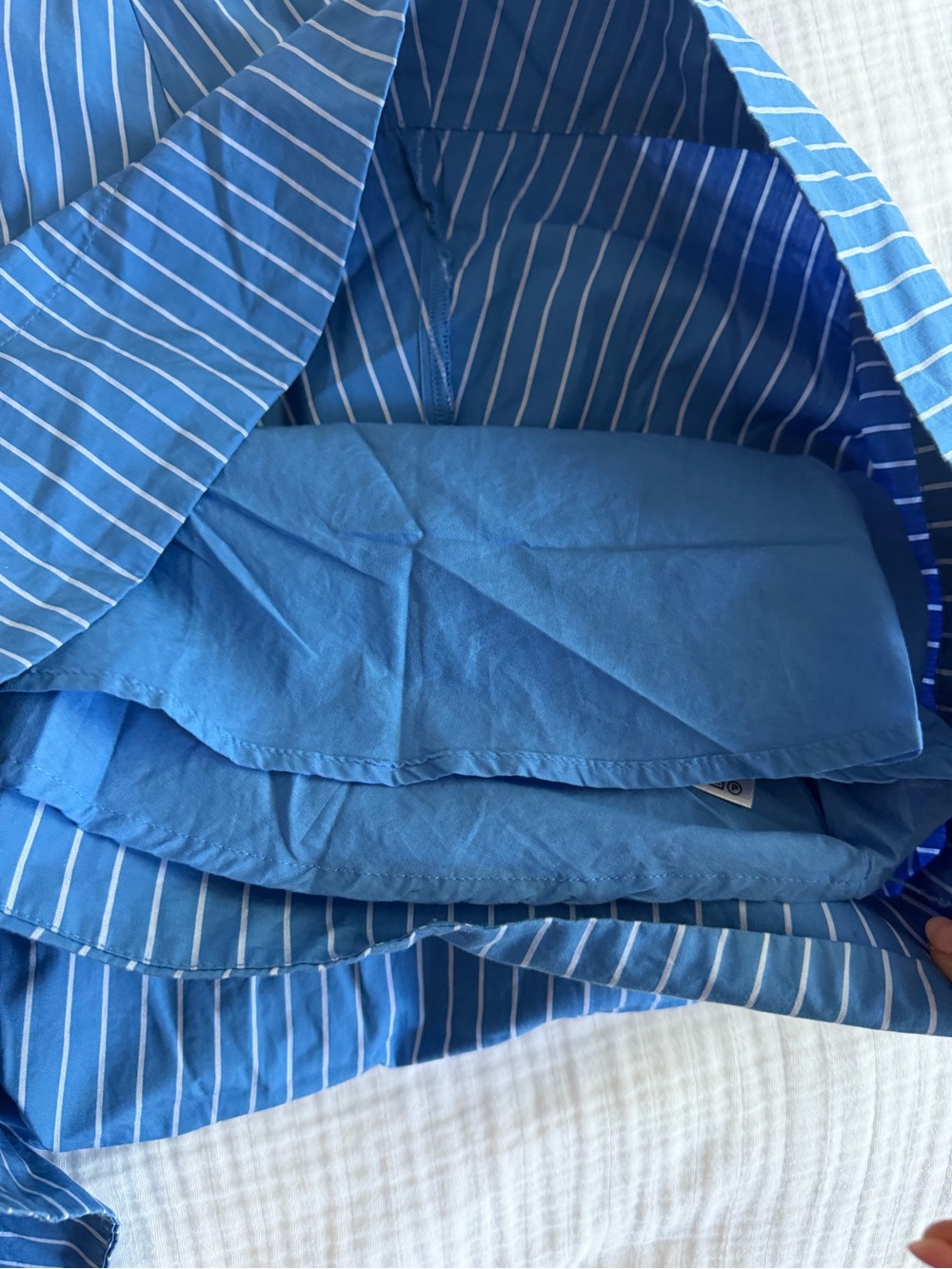 Wilfred Encourage Poplin Dress - BLUE STRIPE - Picture 5 of 8